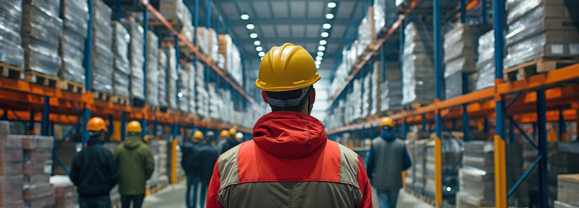 Warehouse operator completing warehouse safety and operations training
